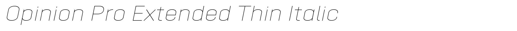 Opinion Pro Extended Thin Italic image